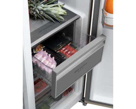 Отдельностоящий холодильник с инвертором Weissgauff WSBS 1036 Inverter NoFrost Premium Champagne Glass