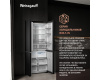 Отдельностоящий холодильник с инвертором Weissgauff WCD 510 Built-in Inverter NoFrost Black Glass