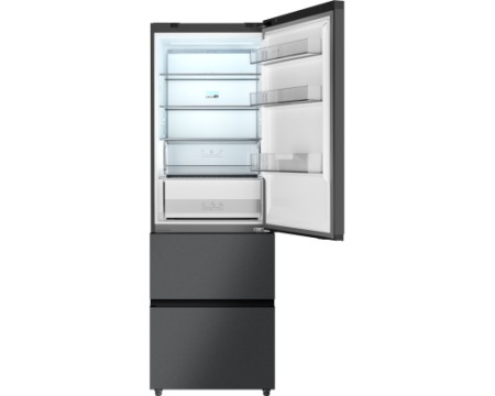 Отдельностоящий холодильник Weissgauff WFD 450 Total NoFrost Inverter Dark Grey Built-in