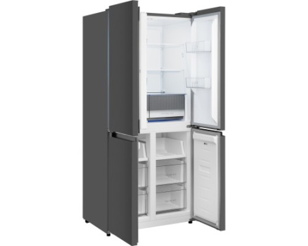 Отдельностоящий холодильник с инвертором Weissgauff WCD 450 Dark Grey NoFrost Inverter