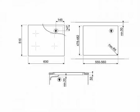 Варочная поверхность SMEG SI4642D