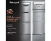 Отдельностоящий холодильник с инвертором Weissgauff WSBS 590 NoFrost Inverter Premium Rock Glass