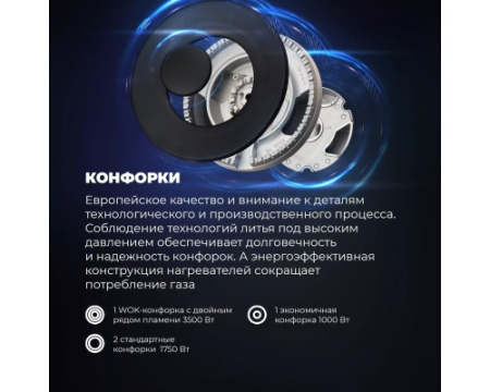 Газовая варочная панель DeLonghi ANF 46 PRO RUS
