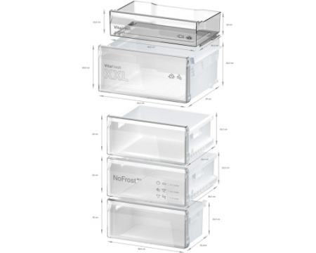 Двухкамерный холодильник Bosch KGN397WCT