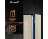 Отдельностоящий холодильник с инвертором Weissgauff WSBS 500 Inverter NoFrost Beige Glass