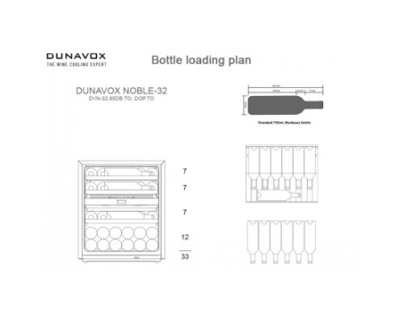 Винный шкаф Dunavox DVN-32.85DOP.TO