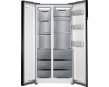 Отдельностоящий холодильник с инвертором Weissgauff WSBS 590 NoFrost Inverter Premium Dark Grey Glass
