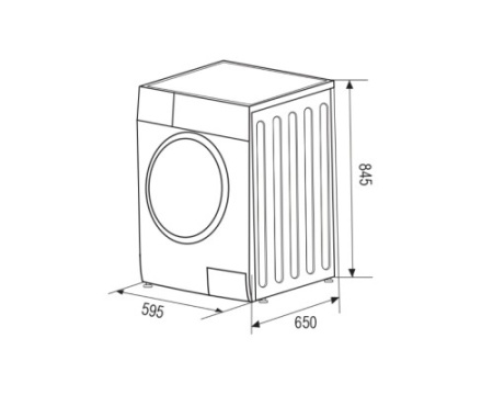 Сушильная машина ZUGEL ZDF80HP Heat Pump
