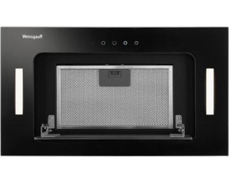 Кухонная встраиваемая вытяжка Weissgauff Intense 600 Touch Black Glass