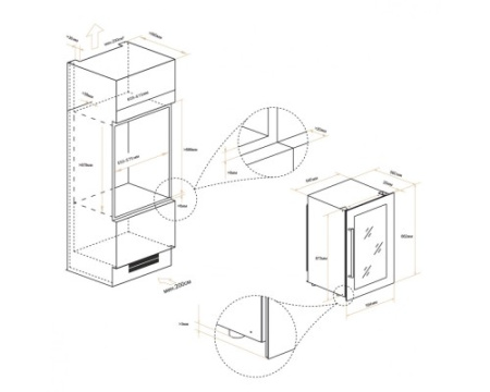 Винный шкаф Meyvel MV42-KSB2