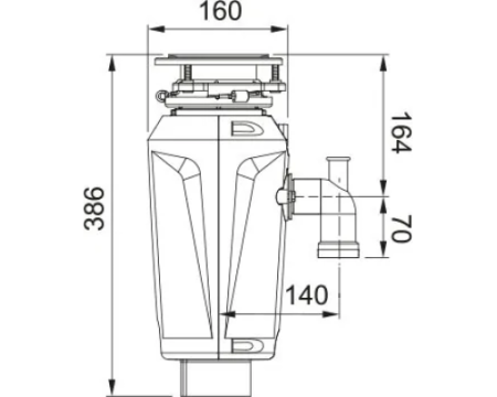 Измельчитель Franke SLIM 125