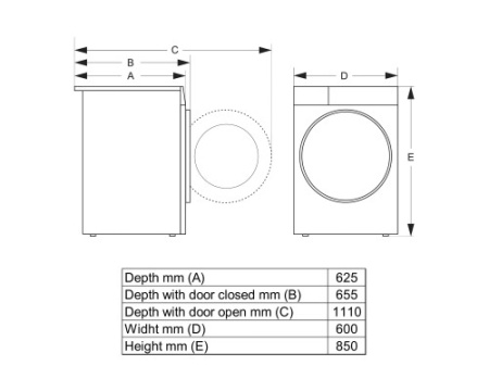 Сушильная машина с тепловым насосом Gorenje DG81DPS