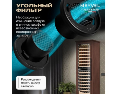 Винный шкаф Meyvel MV163PRO-KBT2 (Итальянский орех)