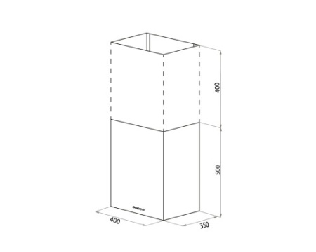 Кухонная вытяжка HOMSair PHLOX Push 40 белый