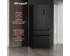Отдельностоящий холодильник Weissgauff WFD 450 Built-in Inverter NoFrost Dark Inox