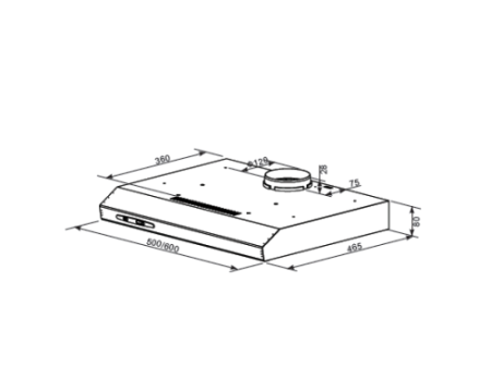 Кухонная вытяжка HOMSair HORIZONTAL 60 белый