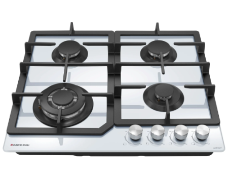 Варочная панель газовая MEFERI MGH604WH GLASS COMFORT