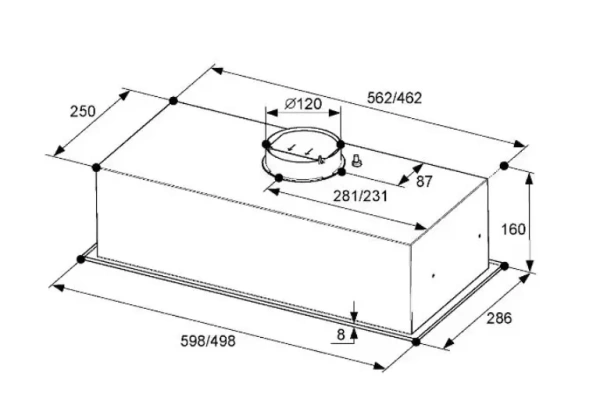 Вытяжка KUCHE VBM 600 BL