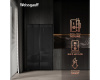 Отдельностоящий холодильник с инвертором Weissgauff WSBS 1036 Inverter NoFrost Premium Black Glass