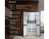 Отдельностоящий холодильник с инвертором Weissgauff WCD 450 BEG NoFrost Inverter