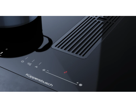 Индукционная варочная панель с вытяжкой Kuppersbusch KMI 8590.0 SR