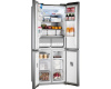 Отдельностоящий холодильник с инвертором Weissgauff WCD 480 Total NoFrost Inverter Silk Inox Built-in