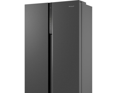 Отдельностоящий холодильник с инвертором Weissgauff WSBS 500 Inverter NoFrost Bru Steel Glass