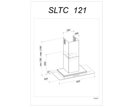 Настенная вытяжка Sirius SLTC 121 TIKAL B