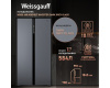 Отдельностоящий холодильник с инвертором Weissgauff WSBS 600 NoFrost Inverter Dark Grey Glass