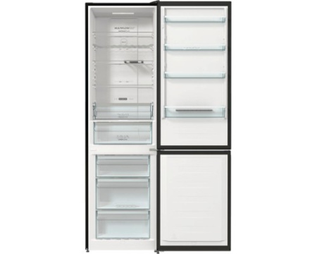 Отдельностоящий двухкамерный холодильник Gorenje NRK6201SYBK