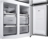 Отдельностоящий холодильник с инвертором Weissgauff WCD 590 Nofrost Inverter Premium EcoFresh White Glass