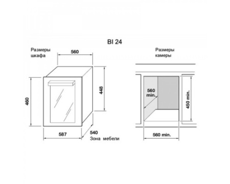 Винный шкаф Indel B Built-In 24 Home Plus