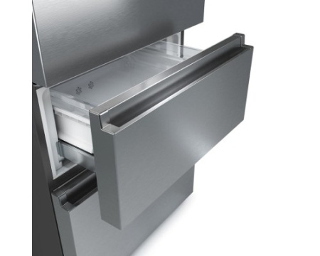 Отдельностоящий двухкамерный холодильник Gorenje NRM720FSXL4