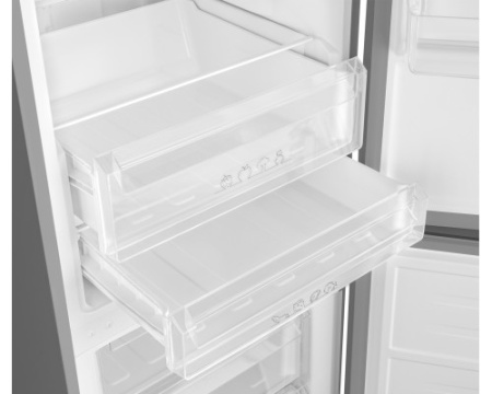 Отдельностоящий холодильник с инвертором Weissgauff WRK 185 Total NoFrost Inverter Inox