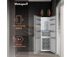 Отдельностоящий холодильник Weissgauff WRK 195 D Full NoFrost White Rock Glass