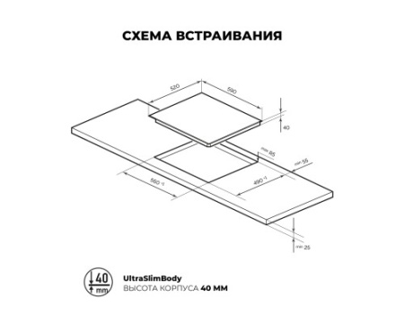 Электрическая варочная панель LEX EVH 641 BL