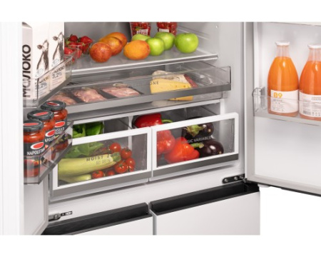 Отдельностоящий холодильник Weissgauff WFD 450 Built-in Inverter NoFrost White