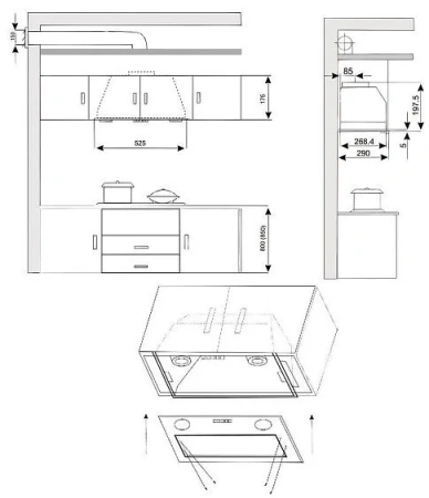 Вытяжка EXITEQ EX-1446 black