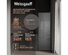Отдельностоящий холодильник Weissgauff WRK 195 D Full NoFrost Bru Steel Glass