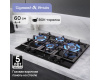 Газовая варочная панель из закаленного стекла Zigmund & Shtain MN 155.61 B