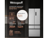 Отдельностоящий холодильник Weissgauff WFD 450 Built-in Inverter NoFrost White