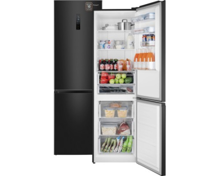 Отдельностоящий холодильник с инвертором Weissgauff WRK 2000 Total NoFrost Inverter Black Inox