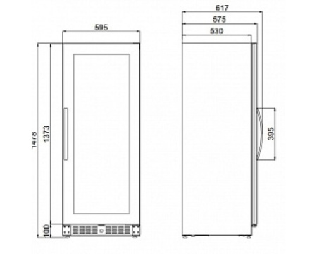 Винный шкаф Dometic E91FG Elegance
