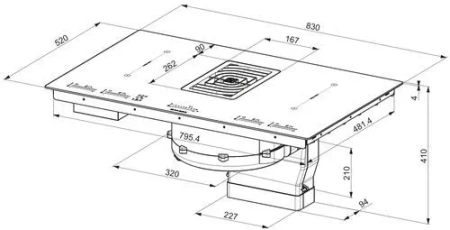 Варочная поверхность Faber GALILEO BK GLASS A830