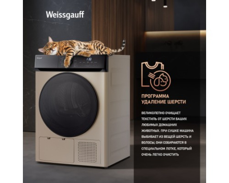 Сушильная машина Weissgauff WD 6010 Heat Pump Champagne