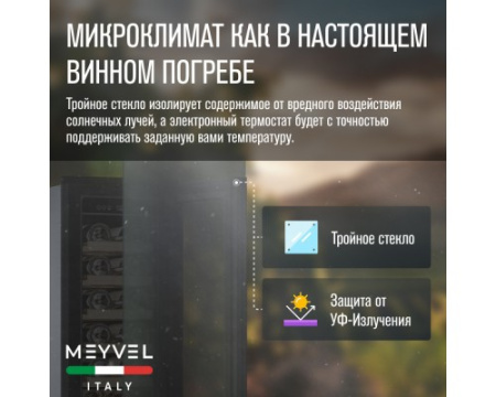 Винный шкаф Meyvel MV19NH-KBT1