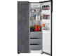 Отдельностоящий холодильник с инвертором Weissgauff WSBS 590 NoFrost Inverter Premium Rock Glass
