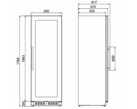 Винный шкаф Dometic E115FG Bronze
