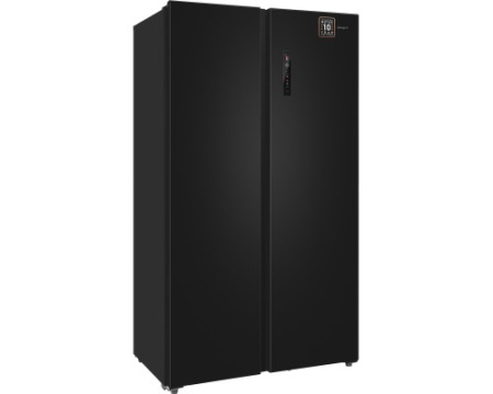 Отдельностоящий холодильник с инвертором Weissgauff WSBS 1036 Inverter NoFrost Premium Dark Inox