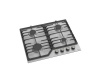 Газовая варочная панель HiSTORY HGE 640C FIX, серебристый INOX